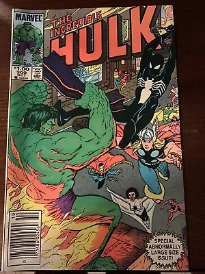 Buy Incredible Hulk #300 Newsstand VF 1984. Early Spider-Man Black Suit! • 28.12£