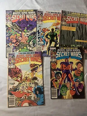 Buy Marvel Super Heroes Secret Wars Lot   2,4,6,9,11 Fine/very Fine Range • 30.19£