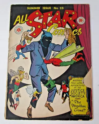 Buy All-Star Comics #25 1945 [FR/GD] Golden Age DC Comics JSA All-American • 236.50£