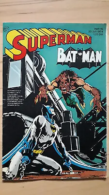 Buy Superman Batman #15 From July 20, 1974 - Z1-2 ORIGINAL FIRST EDITION Comicheft Ehapa • 14.57£