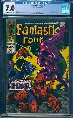 Buy Fantastic Four #76 1968 CGC 7.0 OW-W Pages! • 47.97£