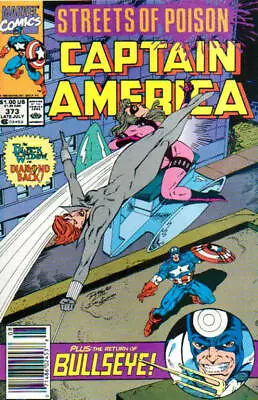Buy Captain America (1st Series) #373 (Newsstand) FN; Marvel | Streets Of Poison - W • 7.01£