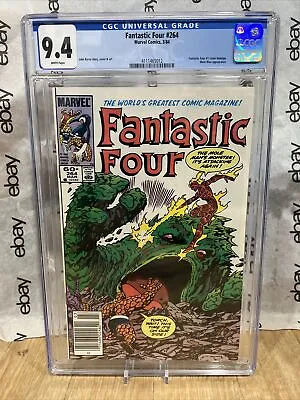 Buy Fantastic Four 264 Cgc 9.4 Newsstand Edition New Slab  Marvel Comcis Mole Homage • 40.93£