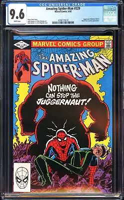 Buy Amazing Spider-Man #229 CGC 9.6 (1982) Classic Juggernaut Cover! L@@K! • 110.28£