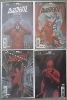 Buy Daredevil  Death Of  #609-612 Set..soule/noto..marvel 2018 1st Print..vfn+..1/4 • 39.99£