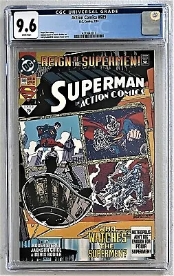 Buy Action Comics #689 - CGC 9.6 - 1st App Superman Black Suit -KEY- DC Comics 1993 • 55.93£
