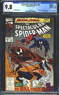 Buy 1993 Marvel Comics Spectacular Spider-Man #201 CGC 9.8 White Pages Max Carnage • 61.34£