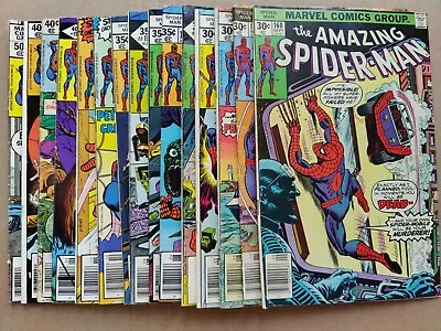 Buy The Amazing Spider-Man 160 162 171-173 181-186 196 204 206 208 Lot Of 15 Marvel • 101.95£