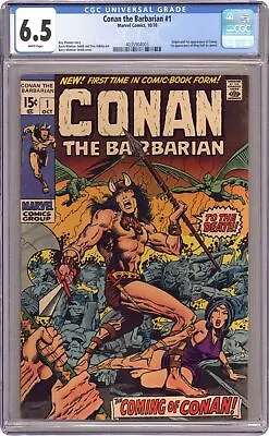 Buy Conan The Barbarian #1 CGC 6.5 1970 4035904003 1st App. CONAN • 354.17£