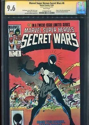 Buy MARVEL SUPER HEROES SECRET WARS #8 CGC 9.6  Signed Stan Lee  ORIGIN VENOM • 1,000£