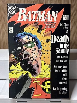 Buy Batman #428 1988 Key A Death In The Family Part 3 Death Of Rob DC Comics • 31.97£