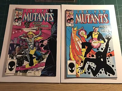 Buy New Mutants (Vol. 1)  #34 & #35 MARVEL Comics -1985 • 8£