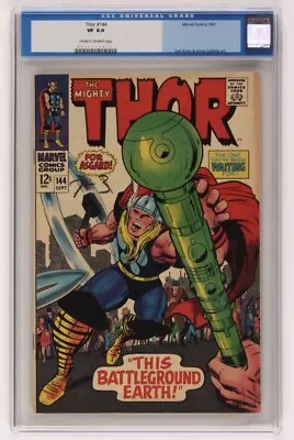 Buy 1967 The Mighty Thor Issue #144 - Marvel Comic CGC 8.0 Stan Lee And Jack Kirby • 70.99£