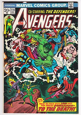 Buy Avengers #118 Fine 6.0 Captain America Sub-Mariner Dr Strange Hulk 1973 • 14.18£
