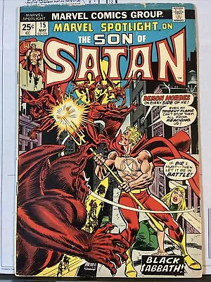 Buy Marvel Spotlight #15 On The Son Of Satan (1974) - 1st App Of Baphomet • 6.32£