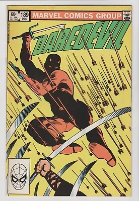 Buy Daredevil #189  (  Fn 6.0 )  189th Issue  Frank  Miller  Death Of Stick • 4.85£