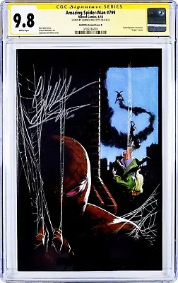 Buy Amazing Spider-man #799 Virgin B Variant Signed By Gabriele Dell'otto Cgc 9.8!!! • 197.10£