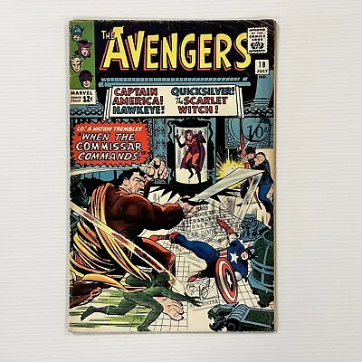 Buy Avengers #18 1965 VG- Cent Copy Pence Stamp **Multiple Stamps & Pen On Cover** • 30£