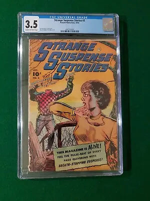 Buy Strange Suspense Stories #3 CGC 3.5 Decapitation Cover! 1952  Classic PCH • 140.75£