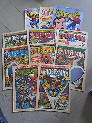 Buy Amazing Job Lot Vintage Spiderman Comics 1979 - 83 See Photos • 25£