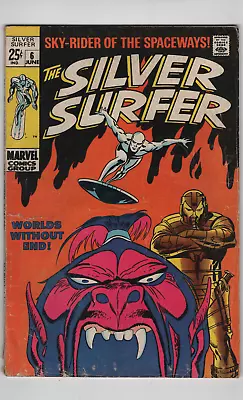 Buy Silver Surfer #6  1st App Appearance Overlord  Buscema Marvel Comics 1969 • 24.10£