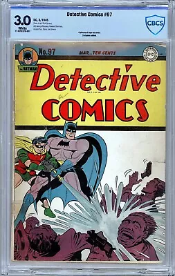 Buy Detective Comics #97. Golden Age. Dick Sprang. CBCS 3.0 Tape And Staples Added. • 402.13£