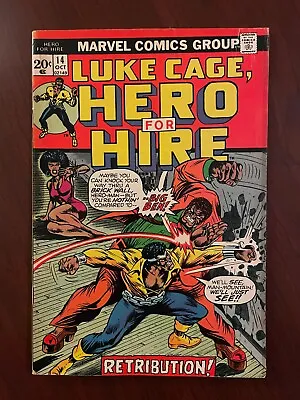 Buy Luke Cage, Hero For Hire #14 (Marvel Comics 1973) Bronze Age 1st Big Ben 6.5 FN+ • 10.29£