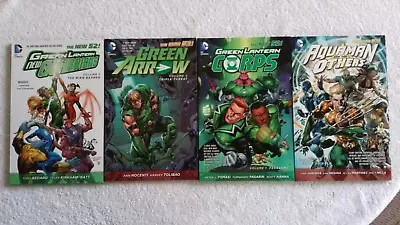 Buy Graphic Novel Bundle : DC Comics : The New 52! : Green Lantern, Arrow, Aquaman • 35£