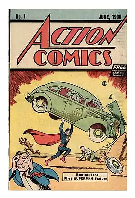 Buy Action Comics #1 Reprints #1 Safeguard Ad Variant NM- 9.2 1976 • 159.90£