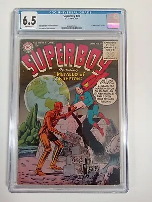 Buy Superboy #49 1st Appearance Of Metallo CGC 6.5 • 345.50£