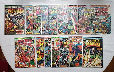Buy Thanos War Jim Starlin Captain Marvel #24-34 36 Feature 11-12 Iron Man 56 DD 105 • 232.12£