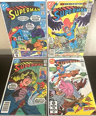Buy SUPERMAN 363 364 365 376 Lot Of (4) 1984 DC Comics Vintage Clark Kent Supergirl • 9.09£