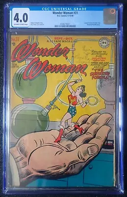 Buy Wonder Woman #31 🌞 CGC 4.0 OW/WH 🌞 1948 2-page Jenny Lind Opera Singer Feature • 239.06£