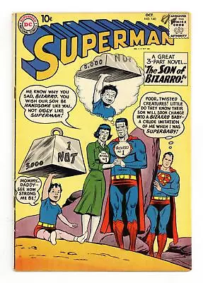 Buy Superman #140 VG 4.0 1960 1st App. Blue Krytonite, Bizarro Supergirl • 67.46£