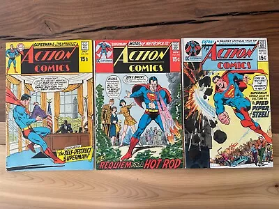 Buy Action Comics #398, 394, 390 (DC Comics) Superman 3 Nice Comic WOW NICE • 26.07£