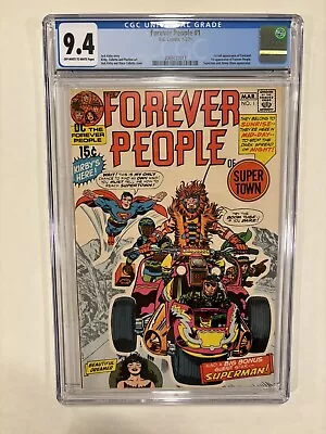 Buy Forever People 1 ~ CGC 9.4 ~ 1st Full Appearance Of Darkseid HTF DCU Superman • 305.82£