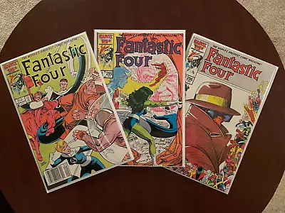 Buy (Lot Of 3 Comics) Fantastic Four #294 #295 #296 (Marvel 1986) Copper Age 9.4 NM • 15.80£