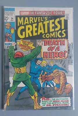 Buy Marvel Comics Greatest Comics#24 1969 Fantastic Four Silver Age DEATH OF A HERO • 7.50£