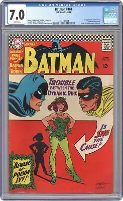 Buy Batman #181 CGC 7.0 1966 4331192004 1st App. Poison Ivy • 1,758.94£