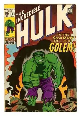 Buy Incredible Hulk #134 5.0 // 1st Cameo Appearance Of Golem Marvel Comics 1970 • 33.25£