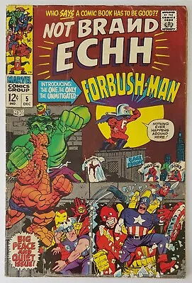 Buy Not Brand Echh #5, Marvel Comics 1967, 1st Full App Of Forbush Man, Silver Age • 7.50£