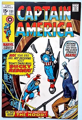 Buy CAPTAIN AMERICA 131 Marvel Bronze Age 1971 Bucky Reborn Vfn • 22.50£