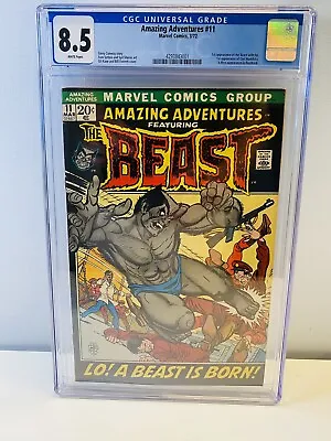 Buy Amazing Adventures #11 (1970) CGC 8.5 White Pages 1st Furry Beast - 1st Print • 224.68£