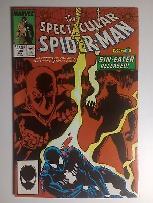Buy Spectacular Spider-Man #134 - Sin Eater Appearance 1 Of 3 Part Saga - 1988 • 5.52£