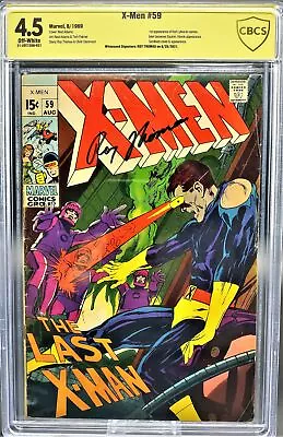 Buy Uncanny X-Men #59, CBCS 4.5 VG+, 1st Karl Lykos, Signed By Roy Thomas • 90.70£
