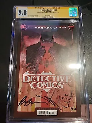 Buy BATMAN DETECTIVE COMICS #1062 Cgc 9.8SS Signed And Sketched By Albuquerque 3/20 • 127.92£