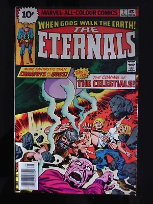 Buy THE ETERNALS ISSUE # 2.  AUGUST 1976. JACK KIRBY ART.  1st AJAK & CELESTIALS • 29.99£