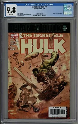 Buy Incredible Hulk 95 CGC 9.8 Planet Hulk Vs. Silver Surfer Korg Miek Greg Pak • 177.88£