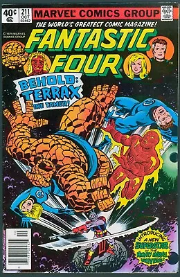 Buy Fantastic Four 211 VG 4.0 1st Terrax Marvel 1979 • 14.35£