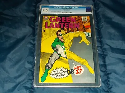 Buy Green Lantern #63 CGC 7.5 VF- (DC - 09/68) Neal Adams Cover! Denny O`Neil Story! • 52.23£